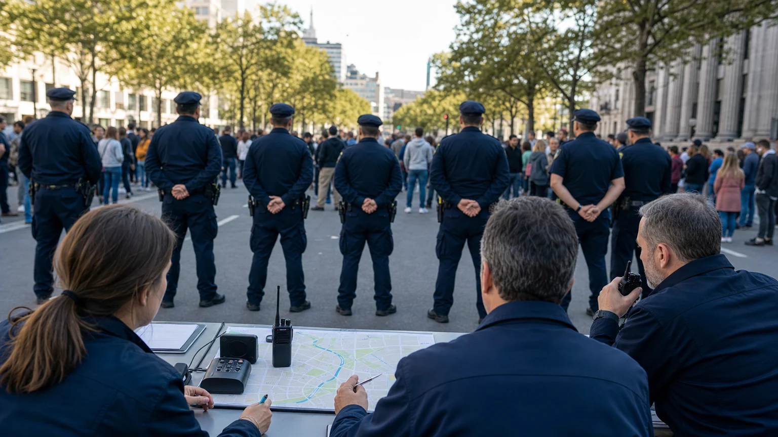 Planejamento policial para atuação proporcional em manifestação pública