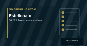 Capa do guia 10 dúvidas sobre estelionato