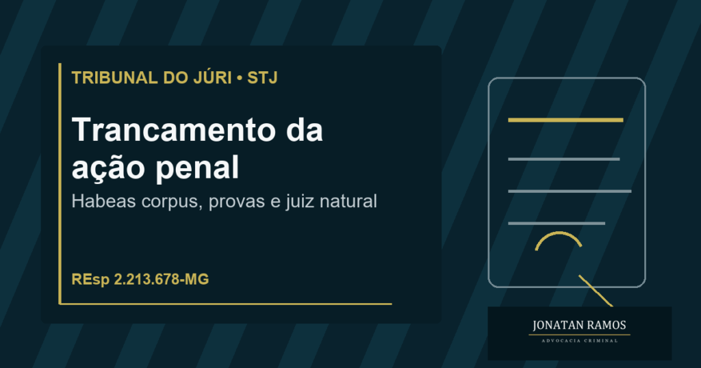Capa do artigo Habeas corpus pode trancar ação penal com exame profundo das provas?