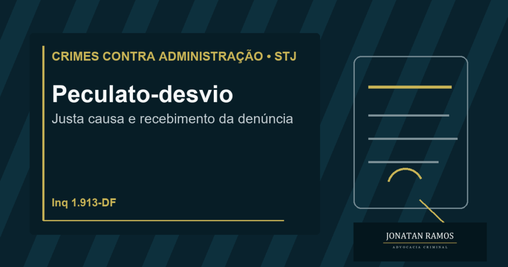 Capa do artigo Quando há justa causa para ação penal por peculato-desvio?