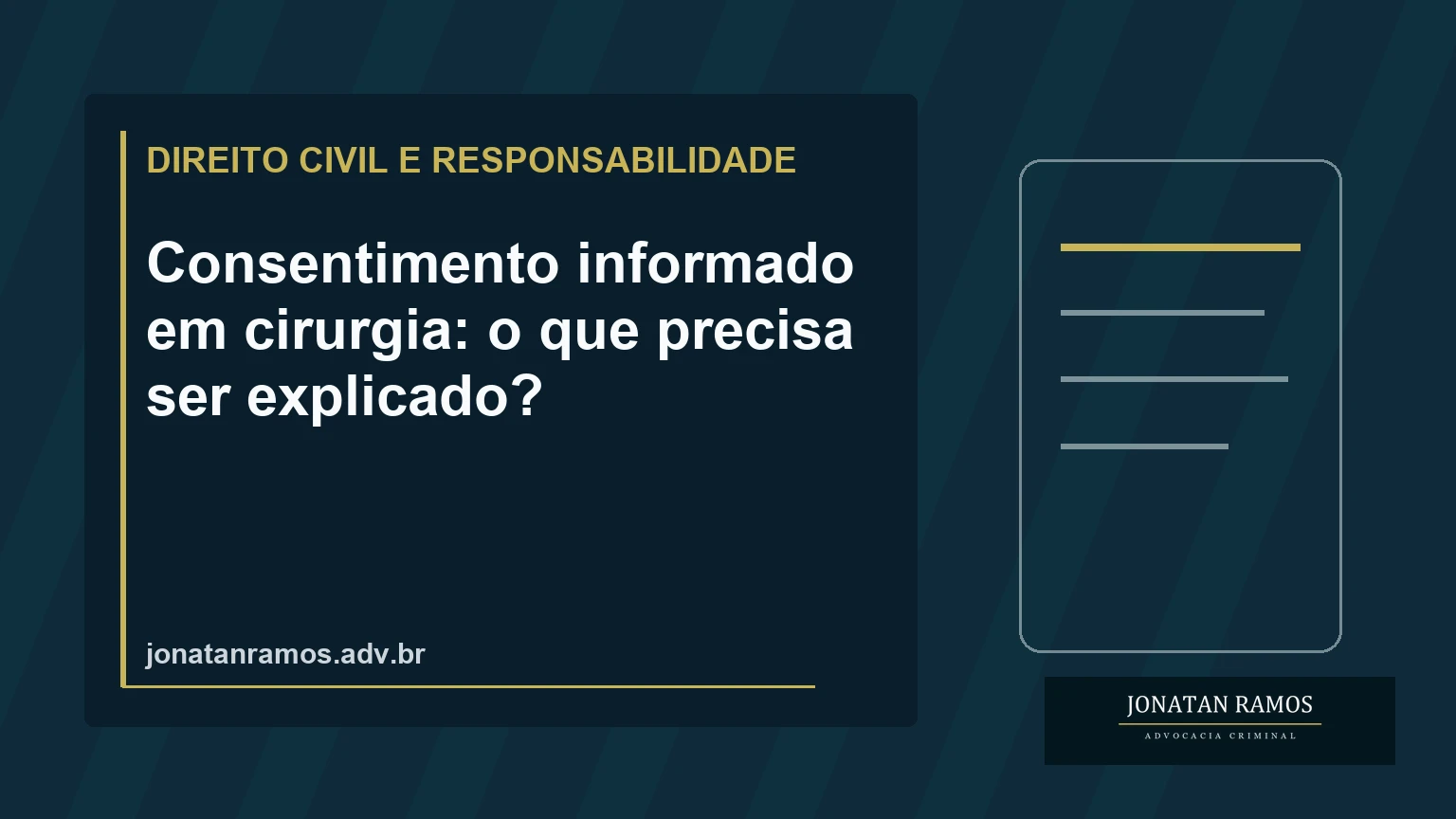 Médico e paciente conversam sobre riscos e alternativas antes de uma cirurgia