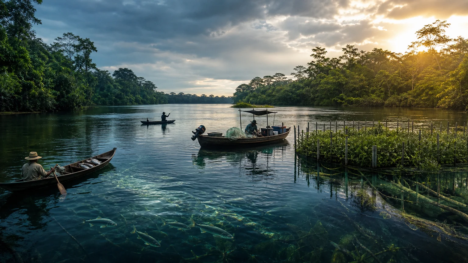 Modalidades de pesca sustentável em rio ambientalmente protegido