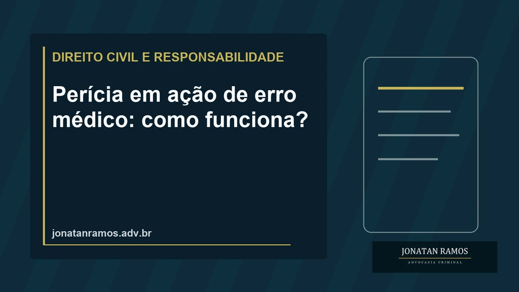 Perito médico examina imagens e prontuário durante avaliação técnica independente