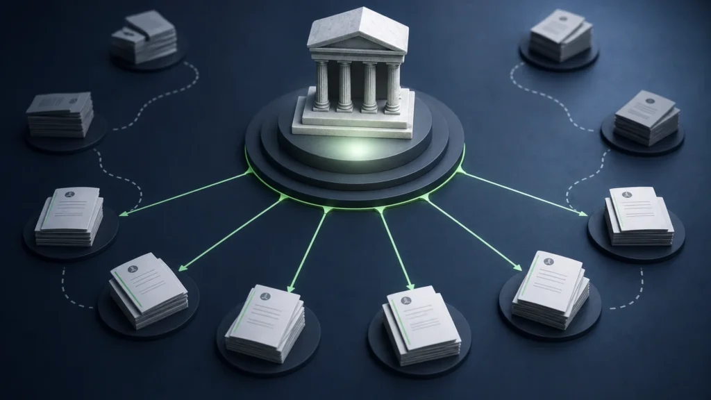 Decisão institucional central orientando múltiplos processos semelhantes