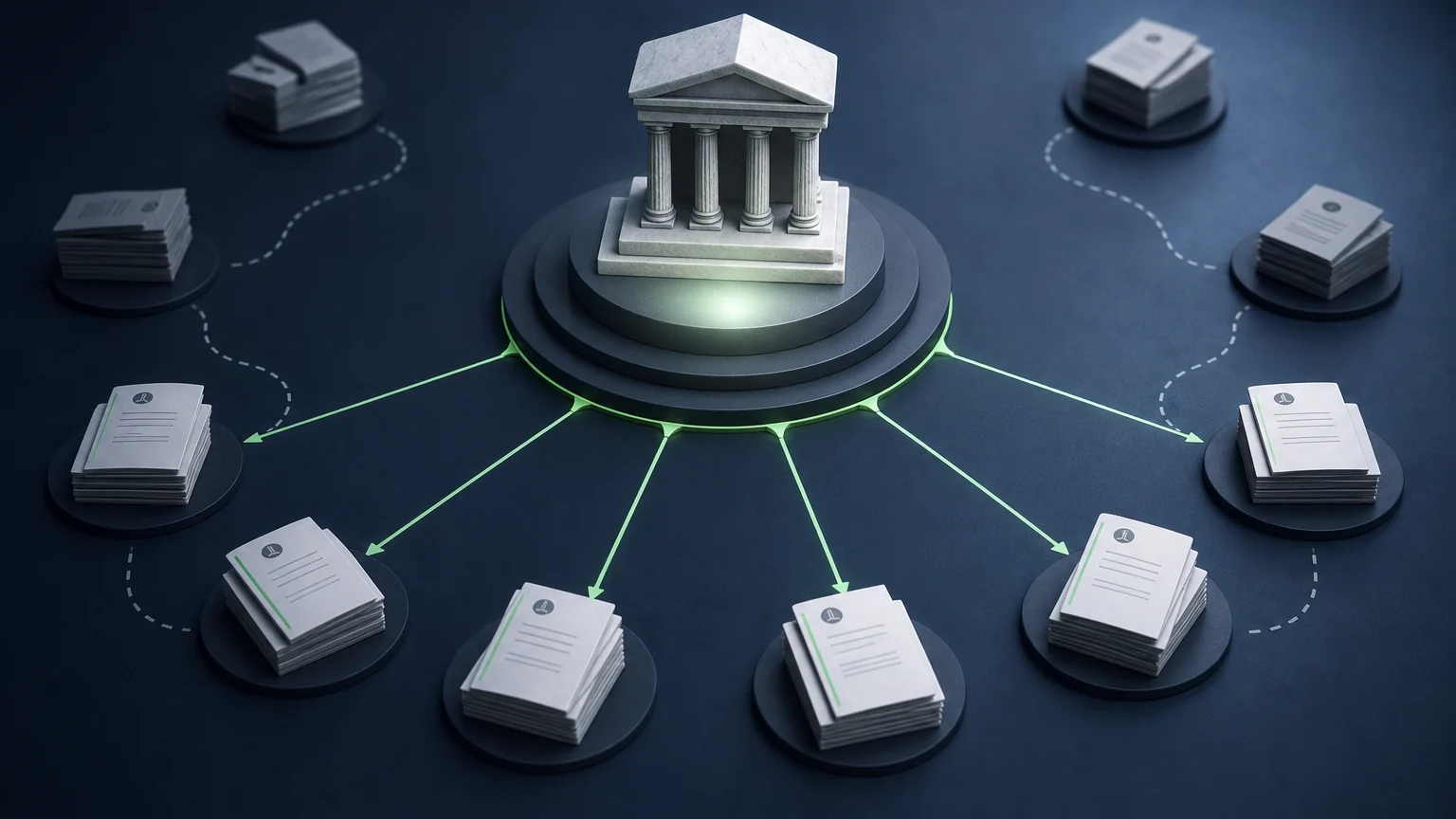 Decisão institucional central orientando múltiplos processos semelhantes