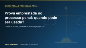 Balança da justiça com selo Direito Penal e Processual Penal, capa de exemplo mais informativa